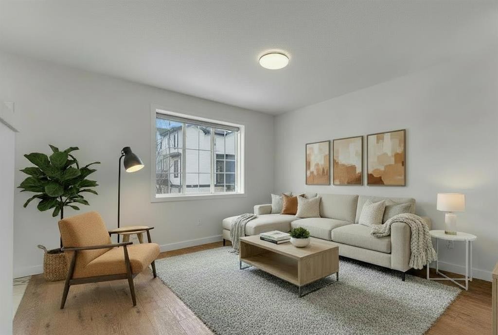 103 Cornerstone Path Ne, Calgary, AB - Indoor Photo Showing Living Room