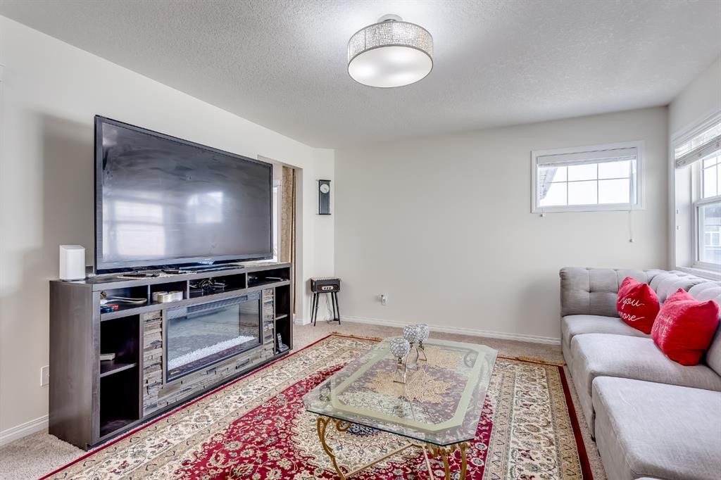 379 Skyview Shores Manor Ne, Calgary, AB - Indoor Photo Showing Living Room