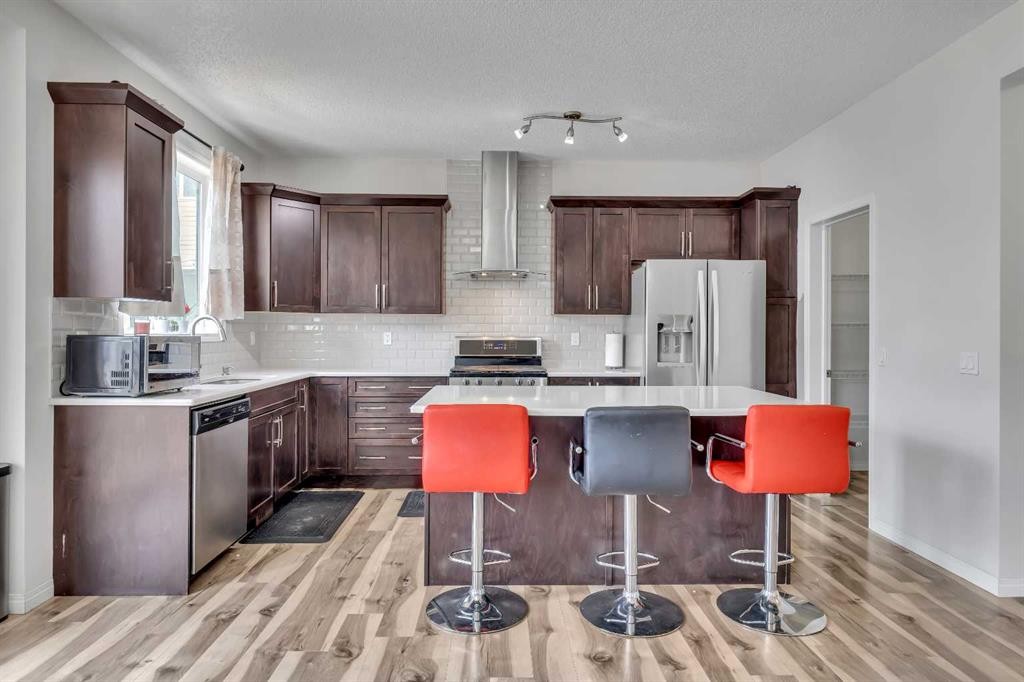 44 Cityside Rise Ne, Calgary, AB - Indoor Photo Showing Kitchen With Stainless Steel Kitchen With Double Sink With Upgraded Kitchen