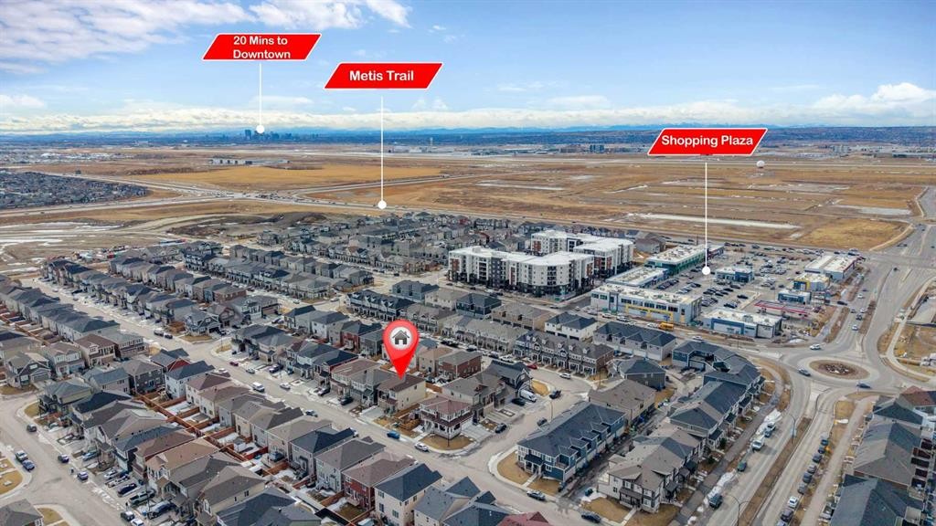 44 Cityside Rise Ne, Calgary, AB - Outdoor With View