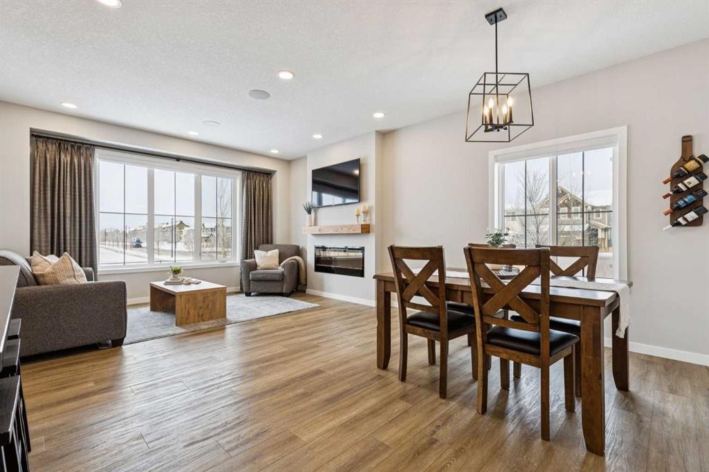 103 Saddlebred Link, Cochrane, AB - Indoor With Fireplace