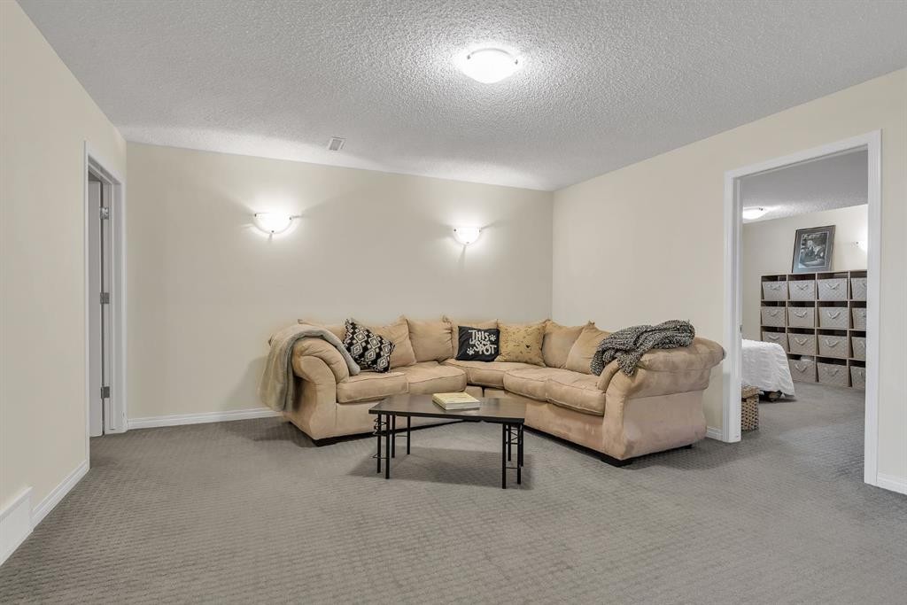 151 Hawkmere View, Chestermere, AB - Indoor Photo Showing Living Room