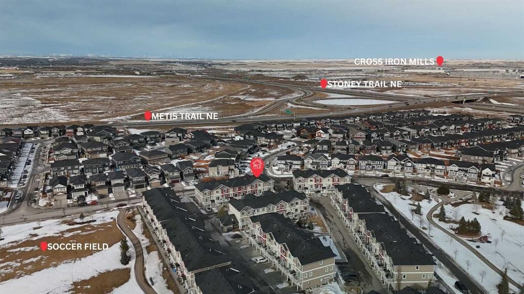 5 Redstone Circle Ne, Calgary, AB - Outdoor With View