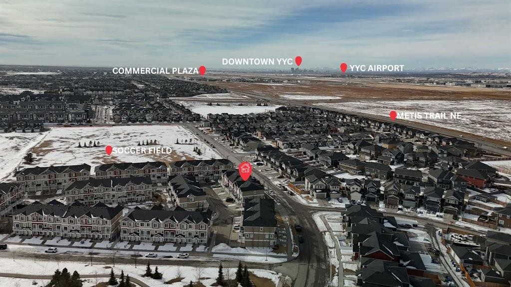 5 Redstone Circle Ne, Calgary, AB - Outdoor With View