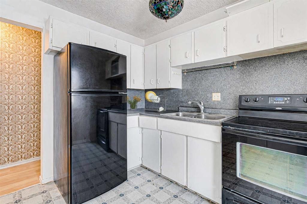 55 Queen Isabella Close Se, Calgary, AB - Indoor Photo Showing Kitchen With Double Sink