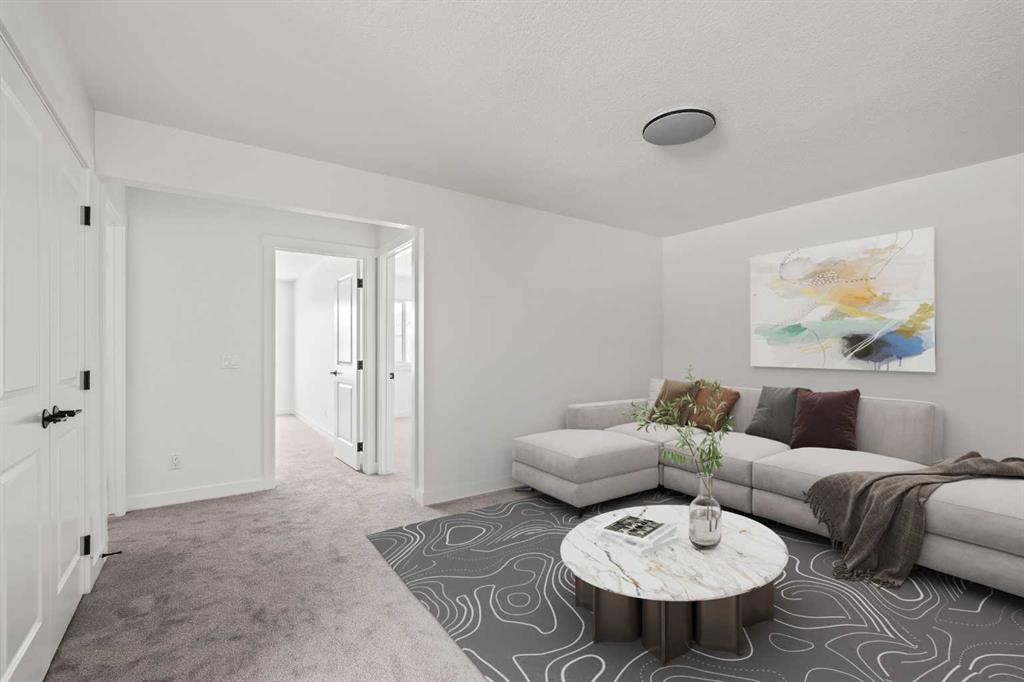 49 Starling Passage Nw, Calgary, AB - Indoor Photo Showing Living Room