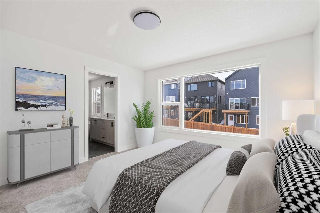 49 Starling Passage Nw, Calgary, AB - Indoor Photo Showing Bedroom