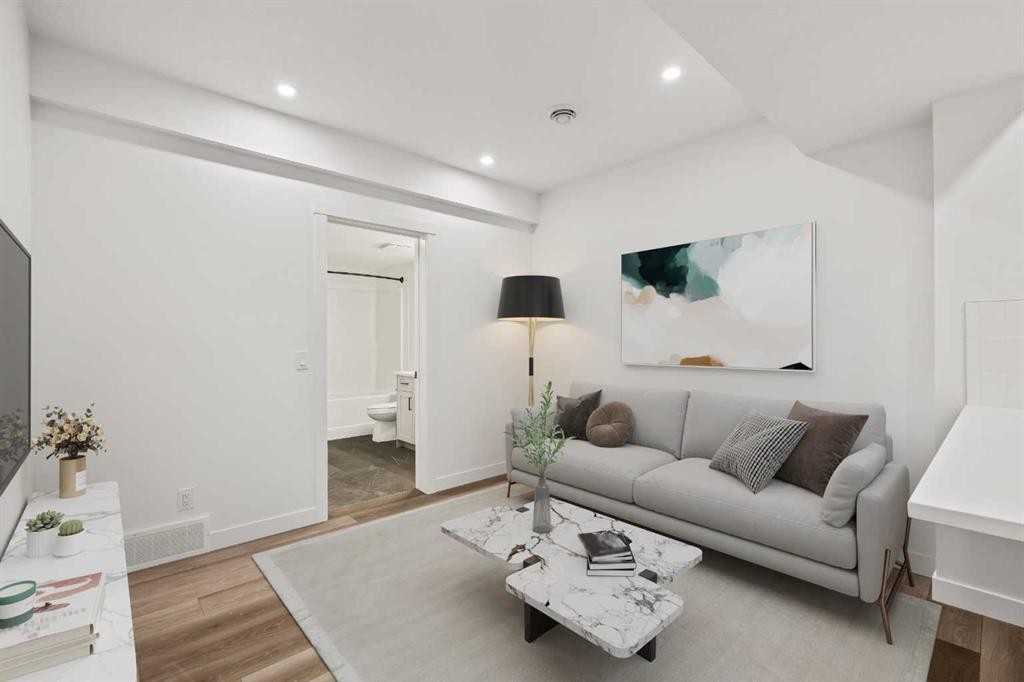 49 Starling Passage Nw, Calgary, AB - Indoor Photo Showing Living Room