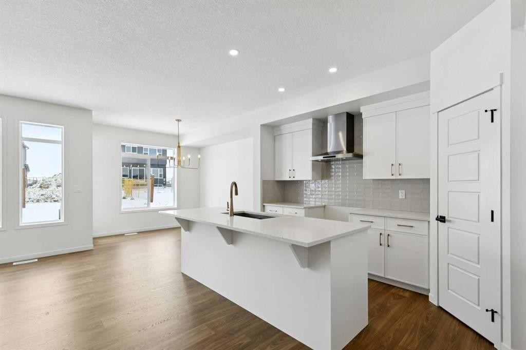 175 Herron Landing Ne, Calgary, AB - Indoor Photo Showing Kitchen With Upgraded Kitchen