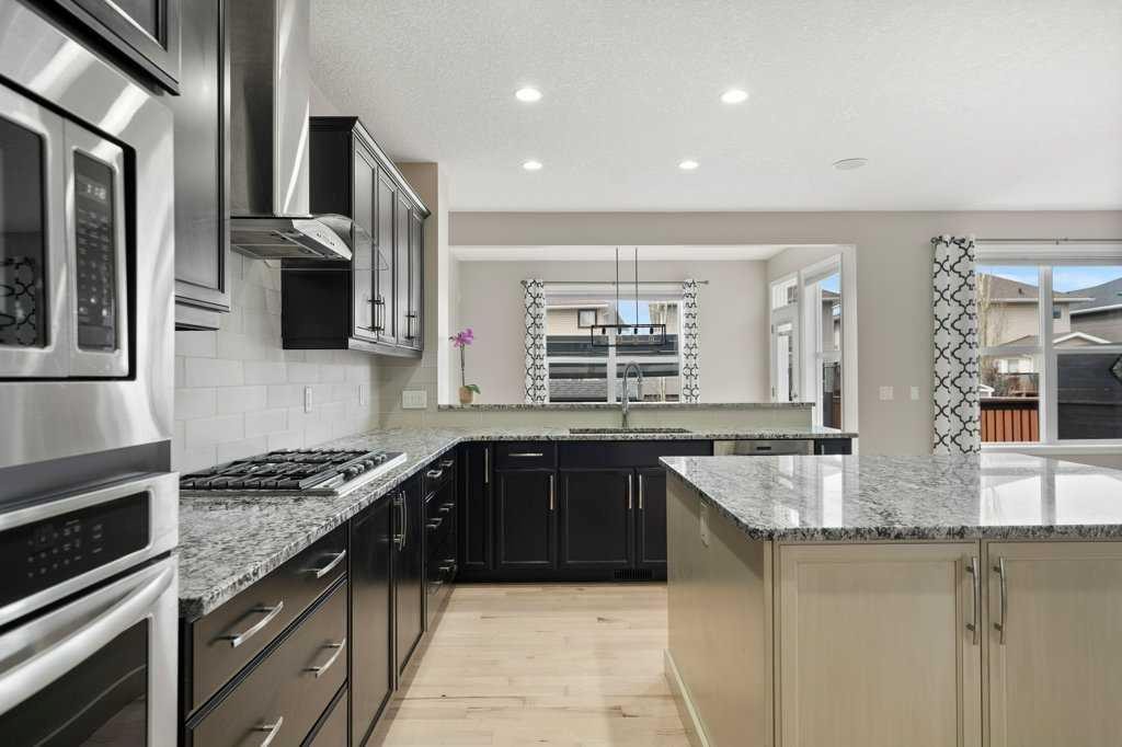 54 Auburn Crest Way Se, Calgary, AB - Indoor Photo Showing Kitchen With Upgraded Kitchen