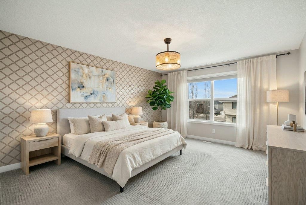 54 Auburn Crest Way Se, Calgary, AB - Indoor Photo Showing Bedroom