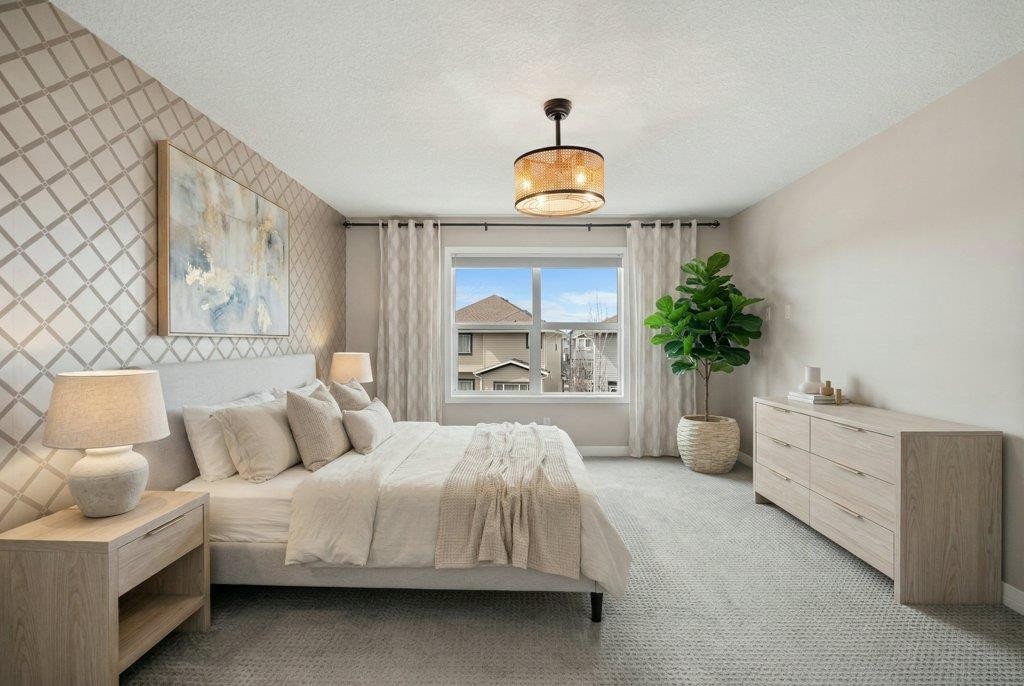 54 Auburn Crest Way Se, Calgary, AB - Indoor Photo Showing Bedroom