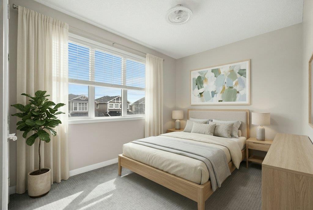 54 Auburn Crest Way Se, Calgary, AB - Indoor Photo Showing Bedroom