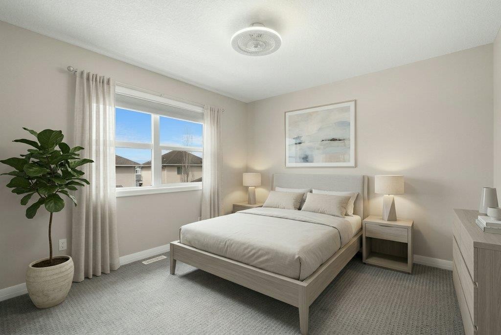 54 Auburn Crest Way Se, Calgary, AB - Indoor Photo Showing Bedroom