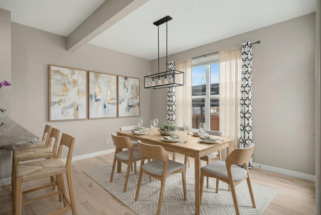 54 Auburn Crest Way Se, Calgary, AB - Indoor Photo Showing Dining Room