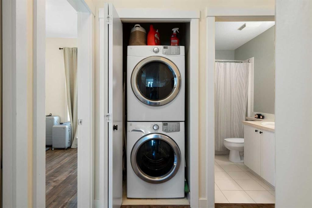 406-830 Centre Avenue Ne, Calgary, AB - Indoor Photo Showing Laundry Room