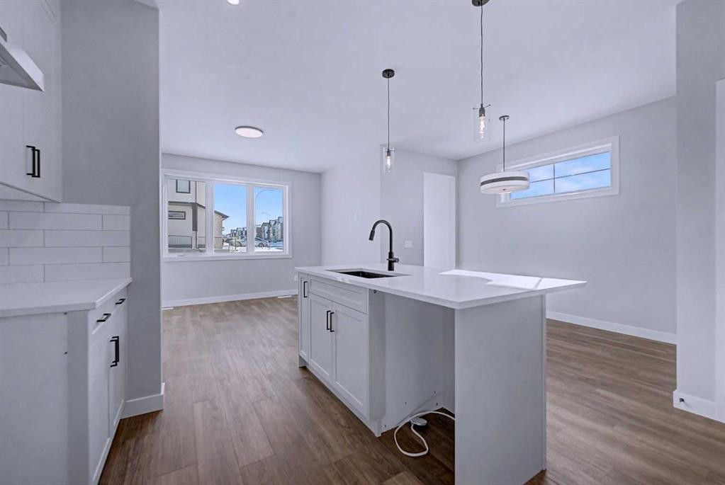 41 Ambleton Boulevard Nw, Calgary, AB - Indoor Photo Showing Kitchen With Upgraded Kitchen