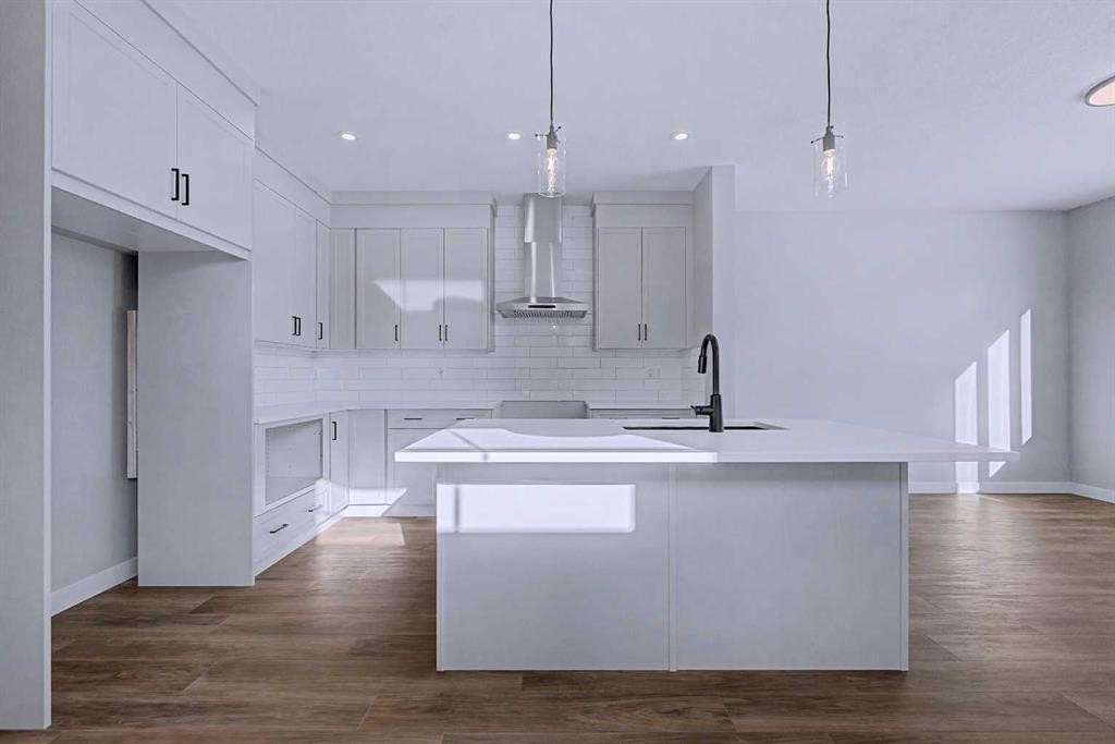 41 Ambleton Boulevard Nw, Calgary, AB - Indoor Photo Showing Kitchen