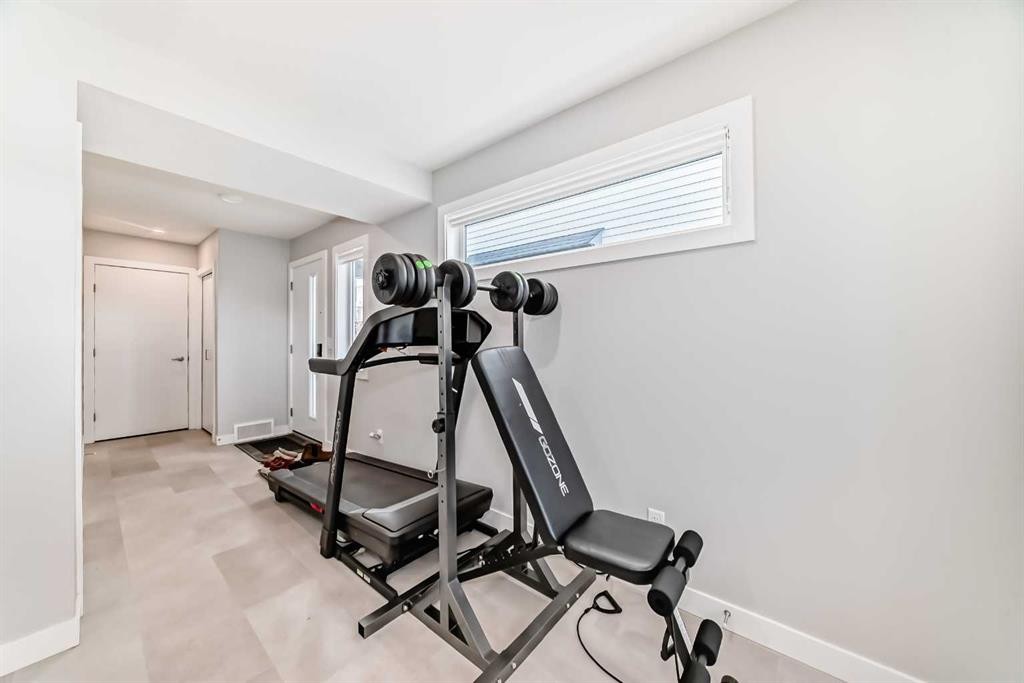 413 Skyview Ranch Circle Ne, Calgary, AB - Indoor Photo Showing Gym Room