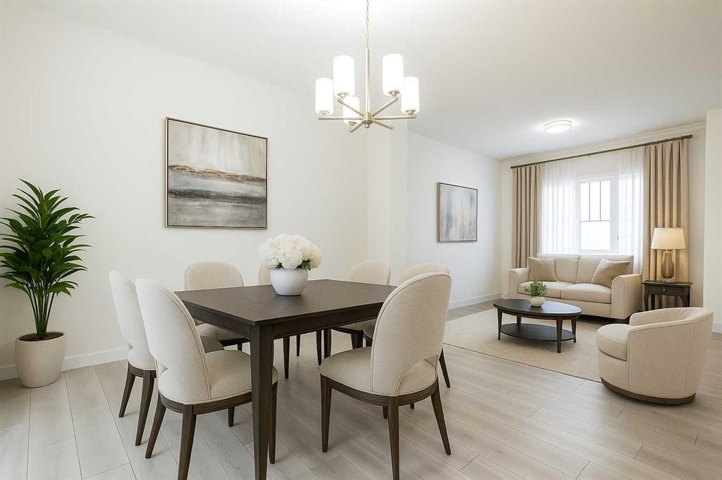 713 Clearview Green, Chestermere, AB - Indoor Photo Showing Dining Room