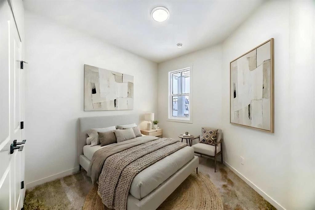23 Bartlett Crescent Se, Calgary, AB - Indoor Photo Showing Bedroom