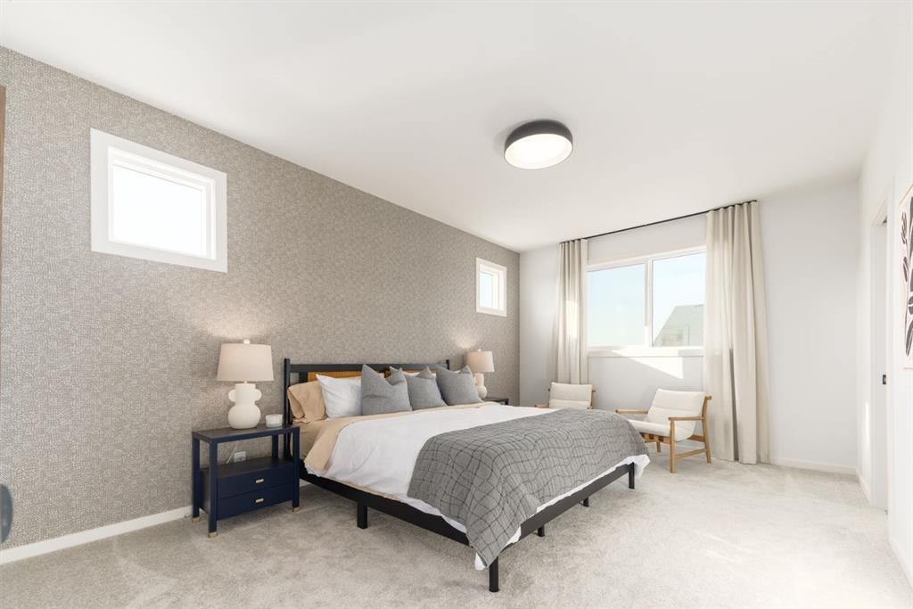 80 Creekside Path Sw, Calgary, AB - Indoor Photo Showing Bedroom