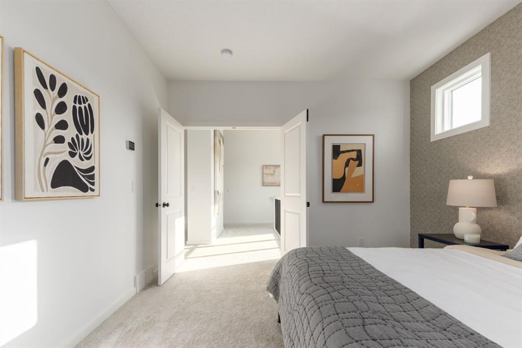 80 Creekside Path Sw, Calgary, AB - Indoor Photo Showing Bedroom