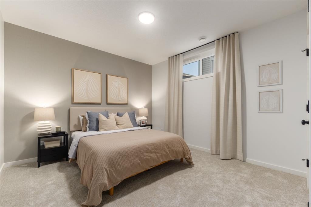 80 Creekside Path Sw, Calgary, AB - Indoor Photo Showing Bedroom