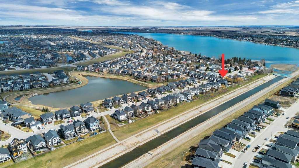 392 Rainbow Falls Way, Chestermere, AB - Outdoor With Body Of Water With View
