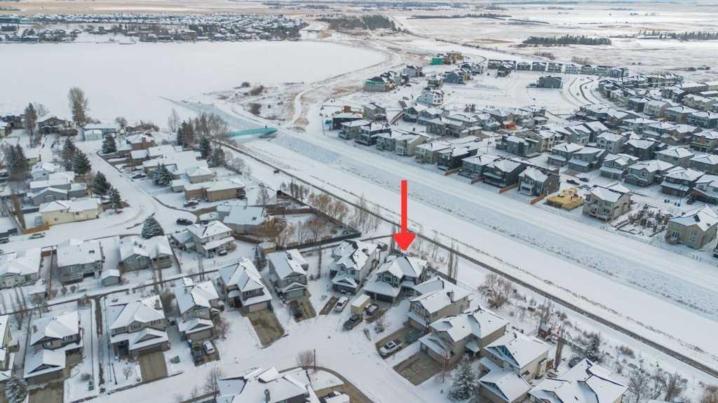 392 Rainbow Falls Way, Chestermere, AB - Outdoor With Body Of Water With View