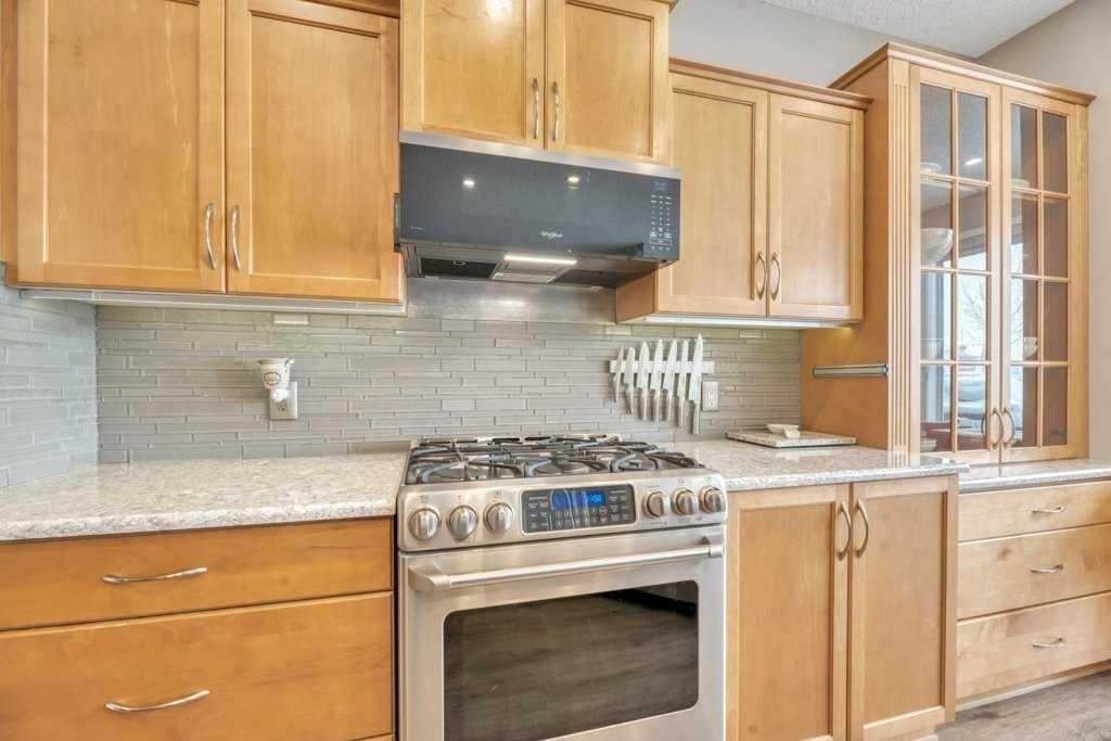 392 Rainbow Falls Way, Chestermere, AB - Indoor Photo Showing Kitchen With Upgraded Kitchen