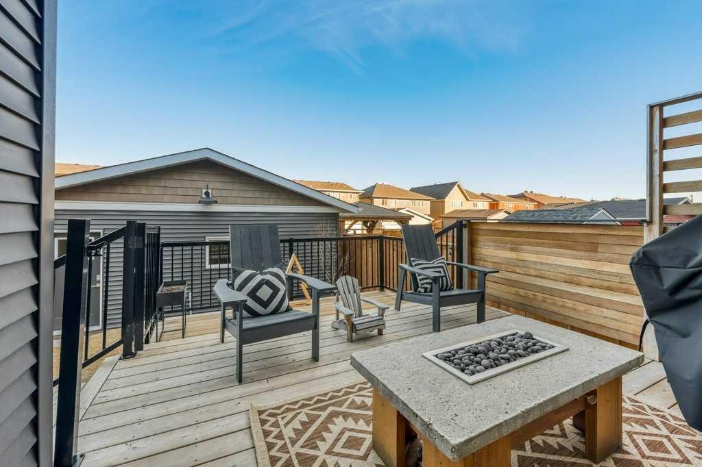 92 Fireside Crescent, Cochrane, AB - Outdoor With Deck Patio Veranda