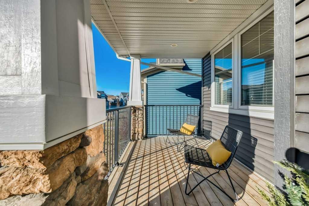 92 Fireside Crescent, Cochrane, AB - Outdoor With Deck Patio Veranda With Exterior
