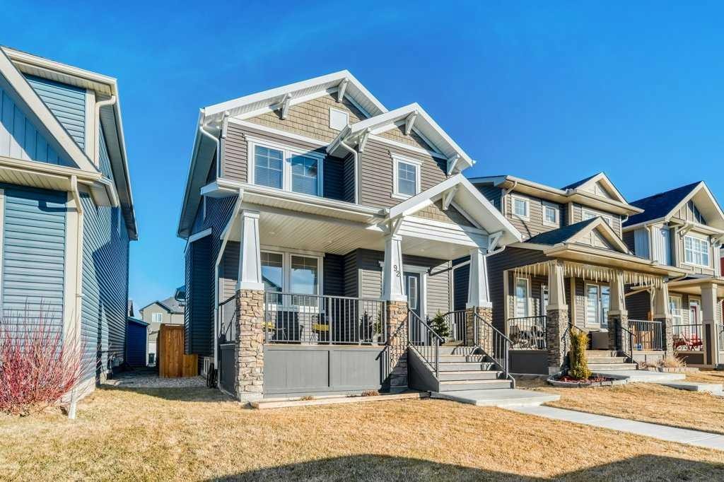 92 Fireside Crescent, Cochrane, AB - Outdoor With Deck Patio Veranda With Facade