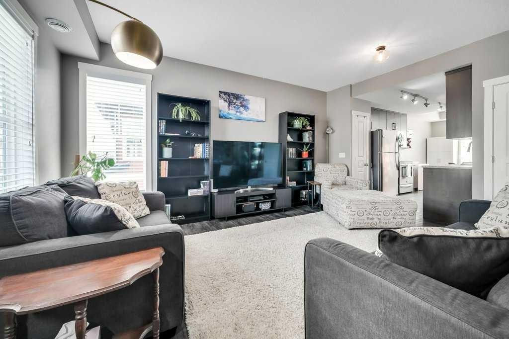 160 Cranford Walk Se, Calgary, AB - Indoor Photo Showing Living Room