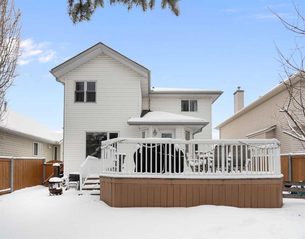 80 Chaparral Road Se, Calgary, AB - Outdoor With Deck Patio Veranda With Exterior