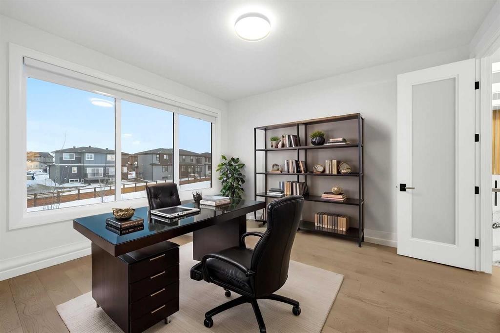 126 Sunstone Way, Balzac, AB - Indoor Photo Showing Office