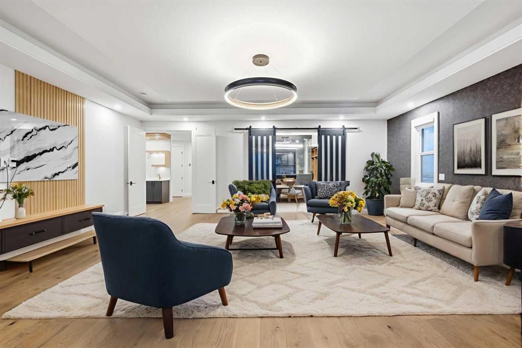 126 Sunstone Way, Balzac, AB - Indoor Photo Showing Living Room