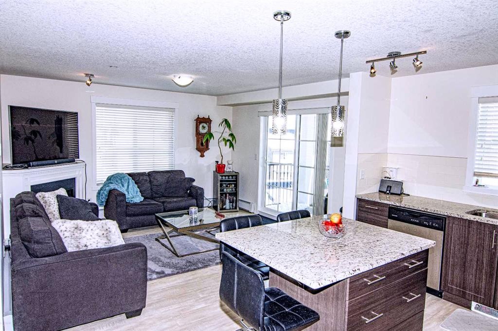 4311-99 Copperstone Park, Calgary, AB - Indoor With Fireplace