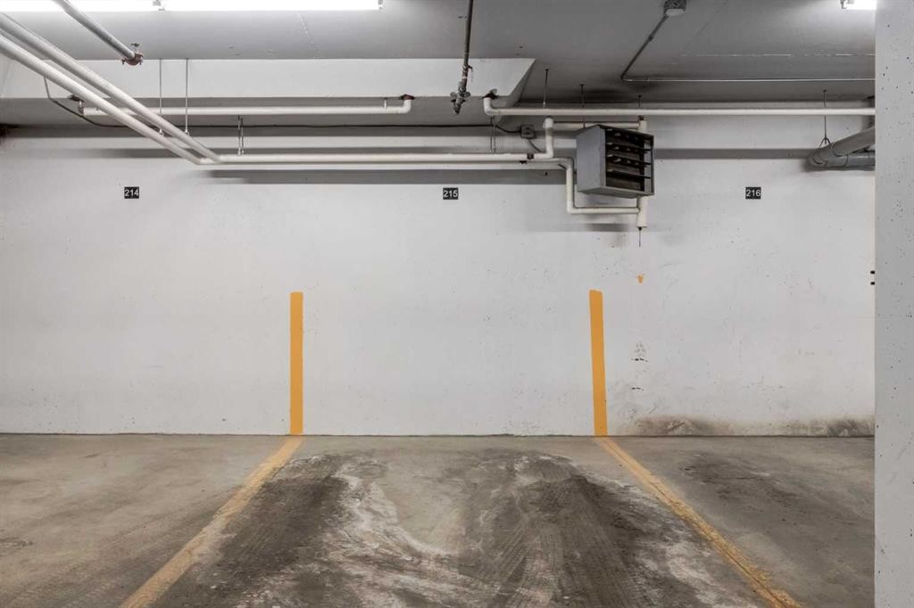 121-402 Marquis Lane Se, Calgary, AB - Indoor Photo Showing Garage