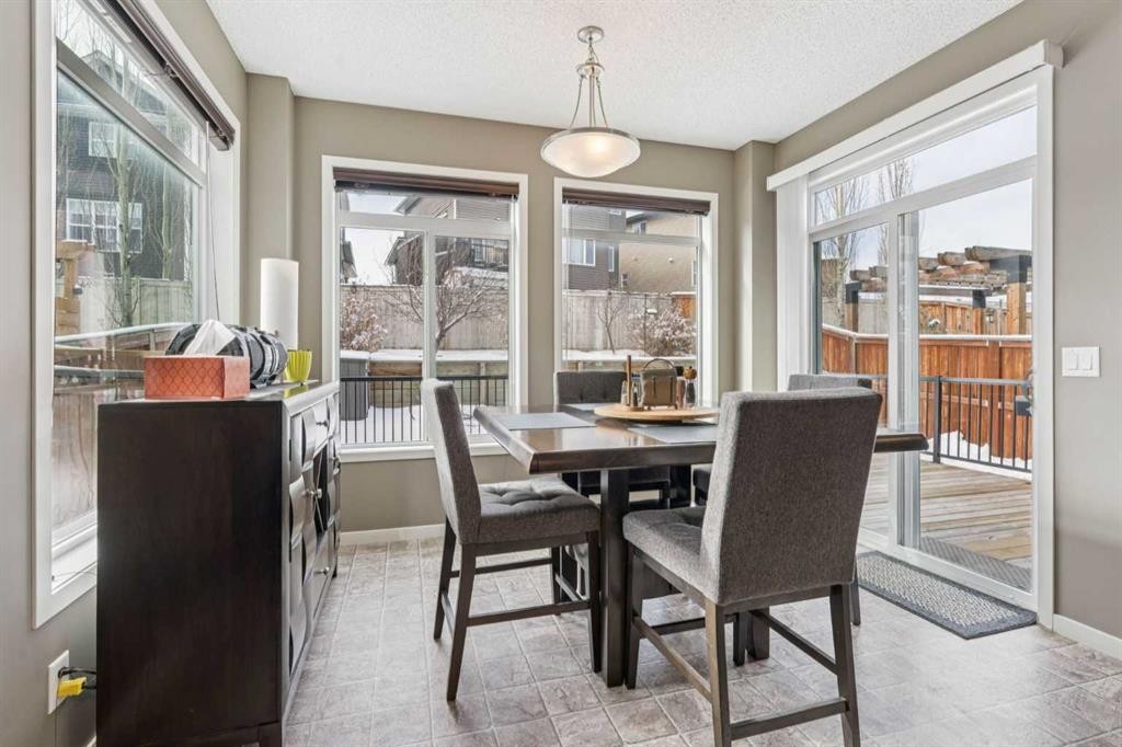 117 Silverado Saddle Heights Sw, Calgary, AB - Indoor Photo Showing Dining Room