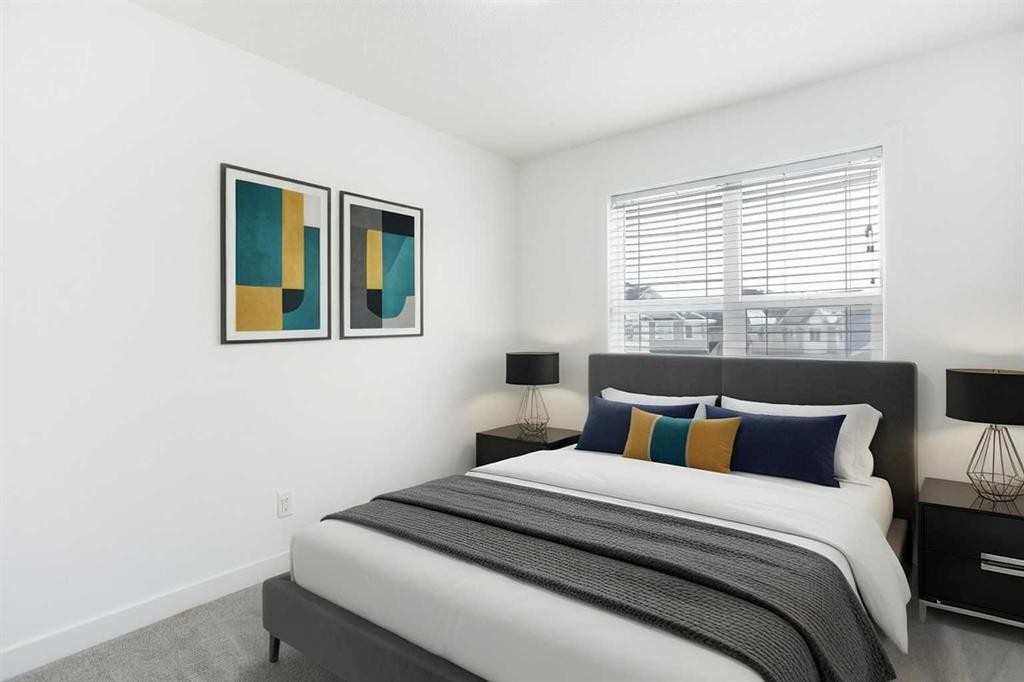 438 Copperstone Manor Se, Calgary, AB - Indoor Photo Showing Bedroom