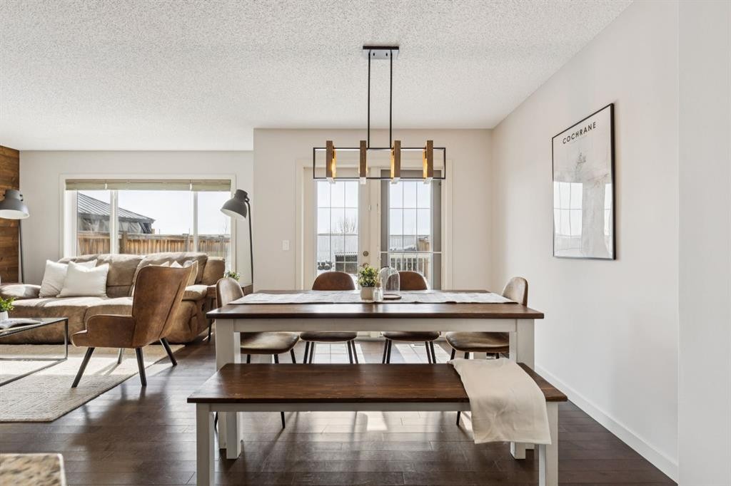 298 River Heights Crescent, Cochrane, AB - Indoor Photo Showing Dining Room