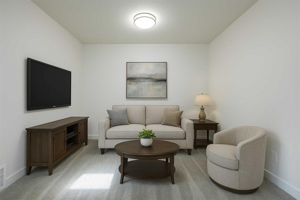 729 Clearview Green, Chestermere, AB - Indoor Photo Showing Living Room