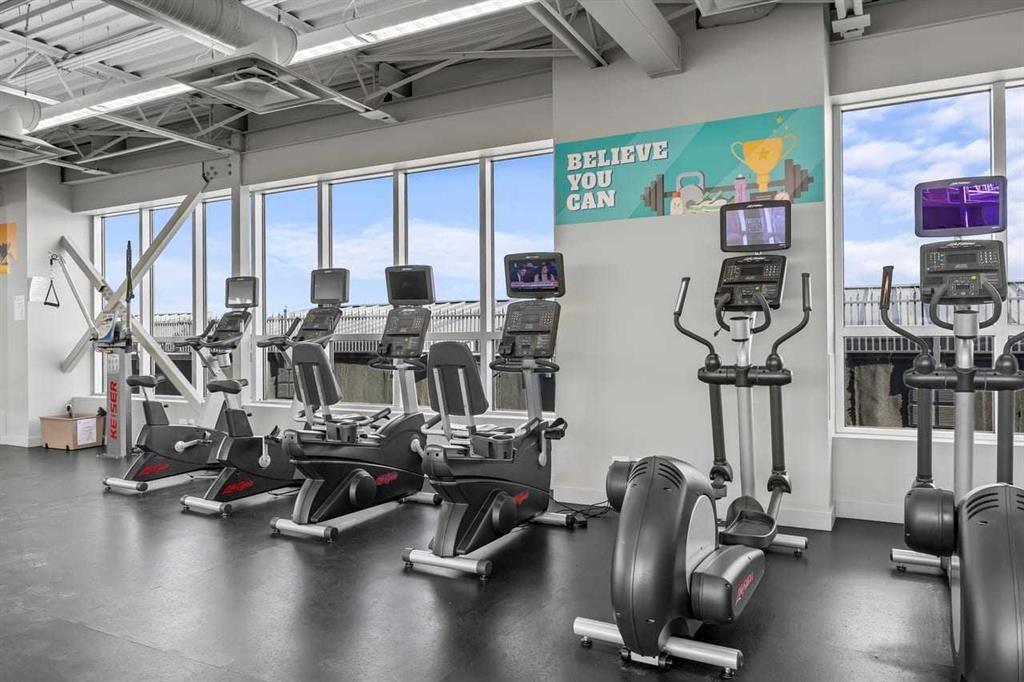 310-16 Varsity Estates Circle Nw, Calgary, AB - Indoor Photo Showing Gym Room