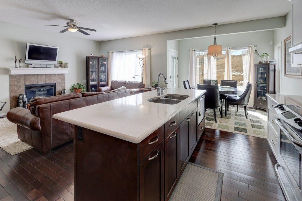 136 Chaparral Valley Terrace Se, Calgary, AB - Indoor Photo Showing Other Room With Fireplace