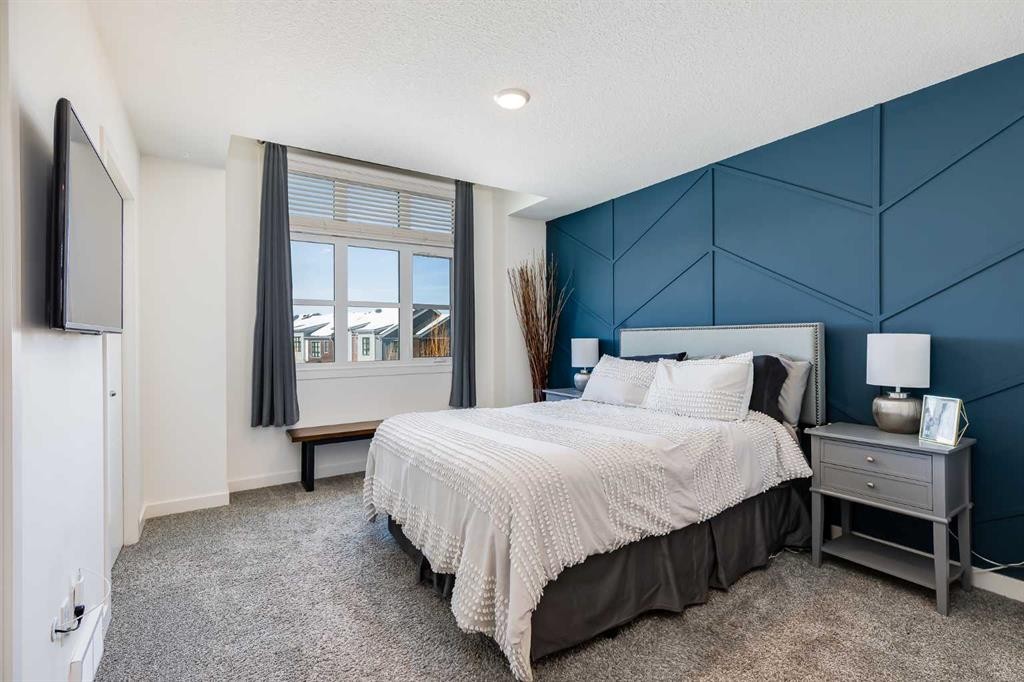 160 Walden Path Se, Calgary, AB - Indoor Photo Showing Bedroom