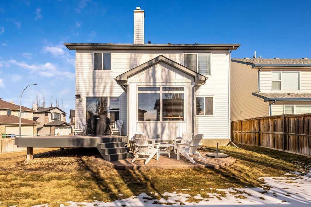 87 Chaparral Grove Se, Calgary, AB - Outdoor With Deck Patio Veranda