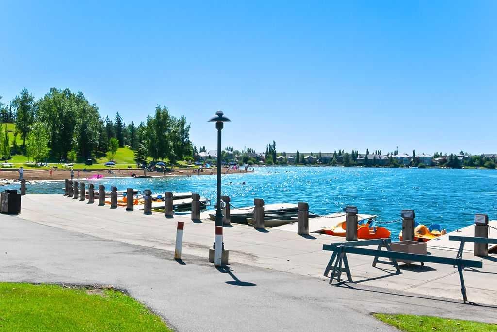 87 Chaparral Grove Se, Calgary, AB - Outdoor With Body Of Water With In Ground Pool With View