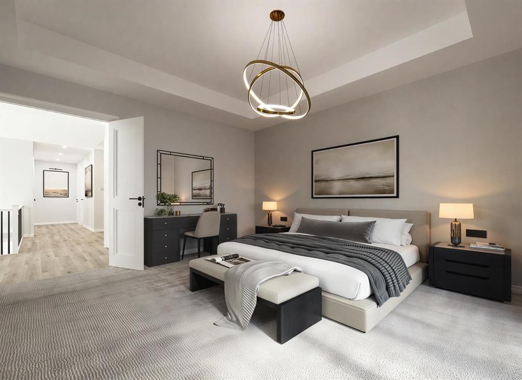 14 Bridges Way, Langdon, AB - Indoor Photo Showing Bedroom